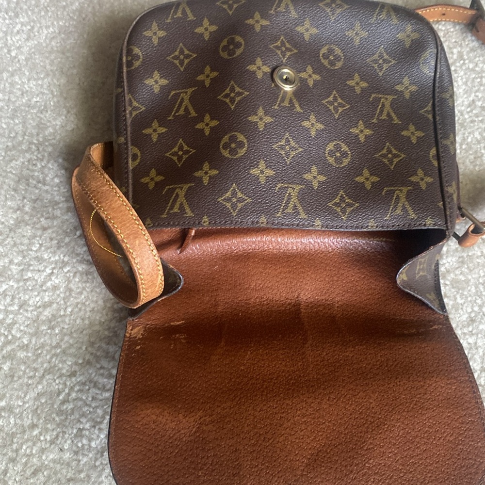 Louis Vuitton Brown and Gold Monogram Crossbody Bag - Picture 8 of 10